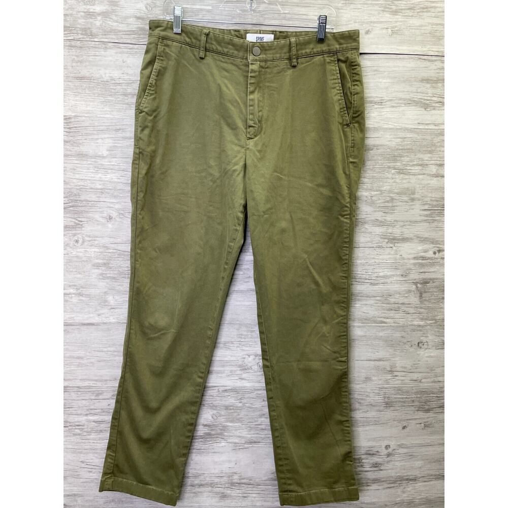 Spoke Heroes Build C Mens Pants‎ 32 Green Straight Leg Cotton